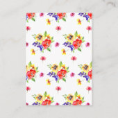 Farbige Blume Begleitkarte (Rückseite)