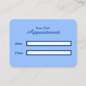 Farbige Blume blau Terminkarte (Vorderseite)