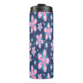 Farbige Blume - Blume Power Thermosbecher (Vorderseite)