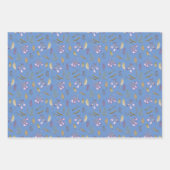 Farbige Blume Blumengarten Nahtloses Muster Geschenkpapier Set (Vorderseite 3)