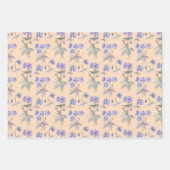 Farbige Blume Blumengarten Nahtloses Muster Geschenkpapier Set (Vorderseite)