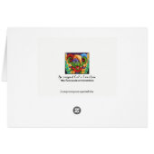 [Farbige Blume] Blutung Herzgraukarte (Rückseite Horizontal)