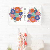 Farbige Blume Boho Bright Bloral Illustration Banner (Insitu)