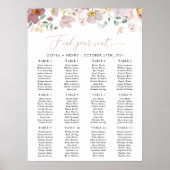 Farbige Blume, Boho, Hochzeitsstift Poster (Vorne)