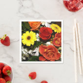 Farbige Blume Bouquet Fotografie Serviette (Beispiel)