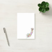 Farbige Blume Bouquet Giraffe Sticknotes Post-it Klebezettel (Büro)