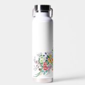 Farbige Blume Bouquet Giraffe Wasser Flasche (Vorne)
