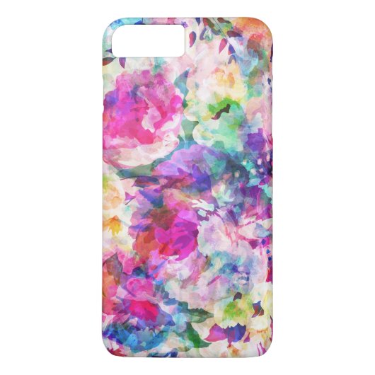 Farbige Blume Case-Mate iPhone Hülle (Rückseite)