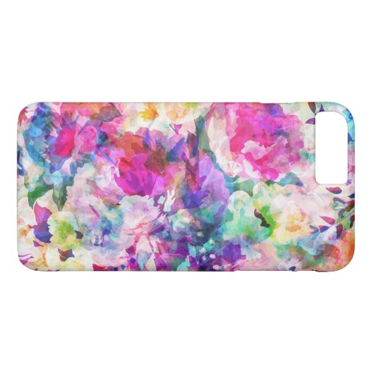 Farbige Blume Case-Mate iPhone Hülle (Rückseite (Horizontal))