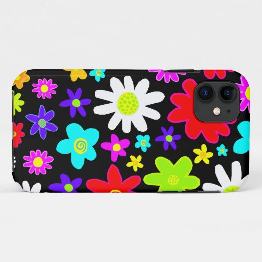 Farbige Blume Case-Mate iPhone Hülle (Rückseite (Horizontal))