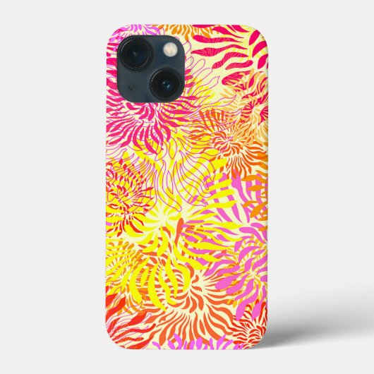 Farbige Blume Case-Mate iPhone Hülle (Rückseite)