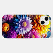 Farbige Blume Case-Mate iPhone Hülle (Rückseite (Horizontal))