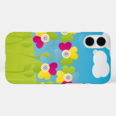 Farbige Blume Case-Mate iPhone Hülle (Rückseite (Horizontal))