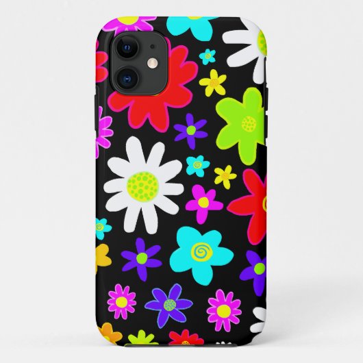 Farbige Blume Case-Mate iPhone Hülle (Rückseite)