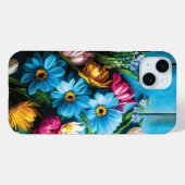 Farbige Blume Case-Mate iPhone Hülle (Rückseite (Horizontal))