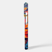 Farbige Blume Case-Mate iPhone Hülle (Rückseite / Links)