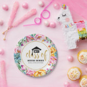 Farbige Blume Circle Grad Design Pappteller (Party)