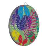 Farbige Blume Dartscheibe (Vorderseite Links)