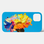 Farbige Blume der Nassfarbe Case-Mate iPhone Hülle (Rückseite (Horizontal))