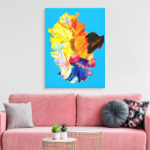 Farbige Blume der Nassfarbe Leinwanddruck (Insitu (Wohnzimmer))