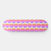 Farbige Blume des Lebens, Zen-Muster Skateboard (Horizontal)