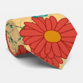 Farbige Blume Design 2 Krawatte (Gerollt)