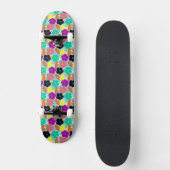 Farbige Blume Design Case-Mate iPhone Skateboard (Vorderseite)