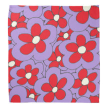 Farbige Blume Design Lila Rot