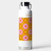 Farbige Blume Design Trinkflasche (Vorderseite)