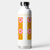 Farbige Blume Design Trinkflasche (links)