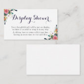 Farbige Blume-Display-Duschkarte Begleitkarte (Vorne/Hinten)