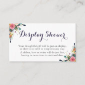 Farbige Blume-Display-Duschkarte Begleitkarte (Vorderseite)