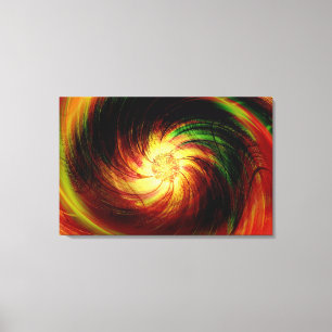Farbige Blume Fantasie Art Design Abstrakt Leinwanddruck