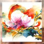 Farbige Blume Fensteraufkleber (Blatt 2)