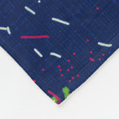 Farbige Blume Fleece Blanket (Ecke)