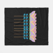 Farbige Blume Fleecedecke (Vorderseite (Horizontal))