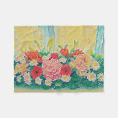 Farbige Blume Fleecedecke (Vorderseite (Horizontal))