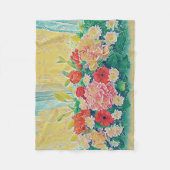 Farbige Blume Fleecedecke (Vorderseite)