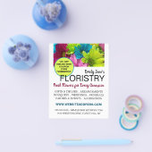 Farbige Blume, Floristik Flyer (Einzeln)