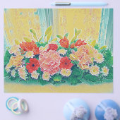 Farbige Blume Flyer (Einzeln)