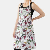 Farbige Blume, Foliage & Hummingbird Name Schürze (InSitu)