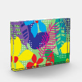 Farbige Blume Fotoblock (Links)