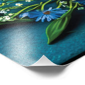 Farbige Blume Fotodruck (Ecke)