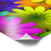 Farbige Blume Fotodruck (Ecke)