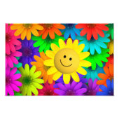 Farbige Blume Fotodruck (Vorne)