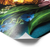 Farbige Blume Fotodruck (Ecke)
