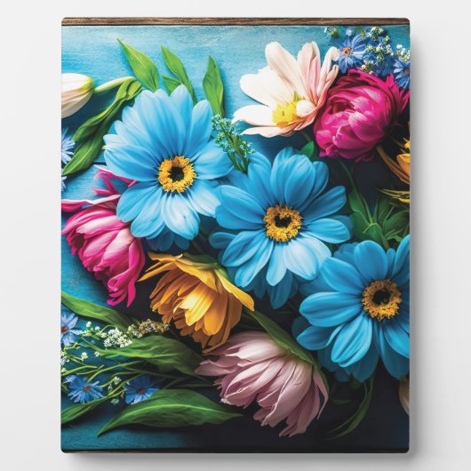 Farbige Blume Fotoplatte (Vorderseite)