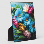 Farbige Blume Fotoplatte (Seite)