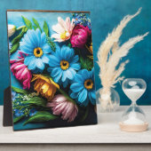Farbige Blume Fotoplatte (Seite)