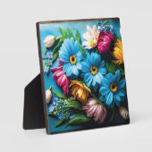 Farbige Blume Fotoplatte (Vorderseite)